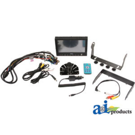 A & I Products CabCAM 7" LCD TFT Color Quad Monitor 13" x8" x4" A-QM7127R